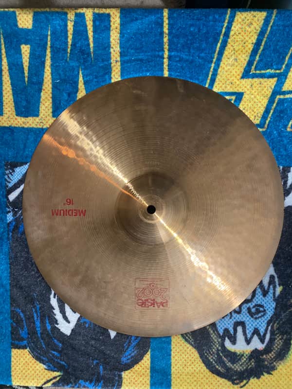 Paiste 16" 2002 Medium Cymbal 1980 - Present - Traditional image 1