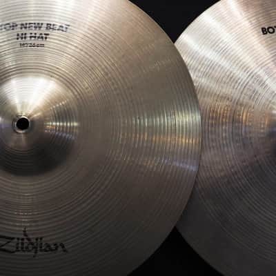 Zildjian USED ​​80s A Zildjian New Beat HiHat 14" pair [Top: 1024g / Bottom: 1418g] image 6