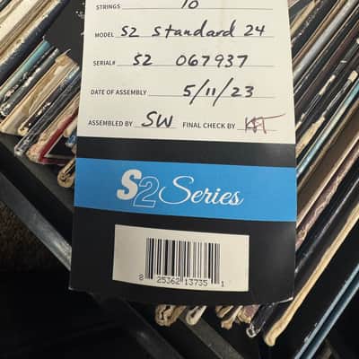 PRS S2 Standard 24 Satin with Pattern Thin Neck Profile 2023 Charcoal image 8