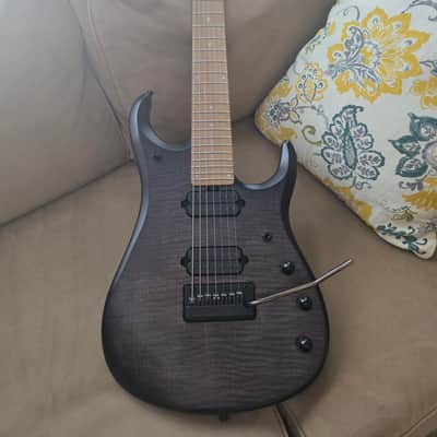 Ernie Ball Music Man John Petrucci Signature JP15-7 2020 - Present - Trans Black Burst Flame image 2
