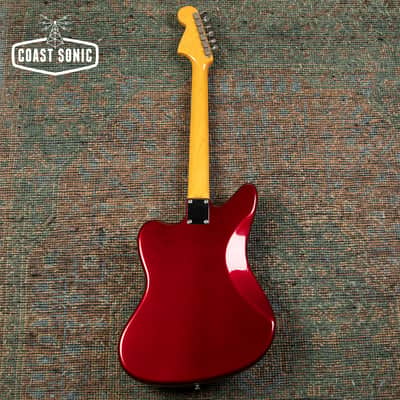 1999 Fender '62 Reissue Jaguar JG66-85MH Old Candy Red w/ Matching Headstock CIJ image 4