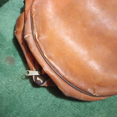 Hazel U.S.A. Vintage  12x8   Drum Bag/Case - Brown Leather image 8