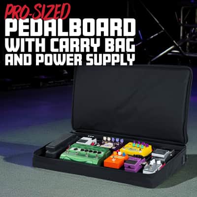 B-Stock Gator Cases Pro Size Wood Pedal Board with Built-in 9V and 18V Multi-Output DC Power Source & Nylon Carry Bag | 30 x 16" (GPTPROPWR) image 2