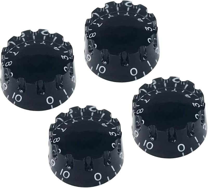 Black Speed Knobs Electric Guitar (Set of 4) image 1