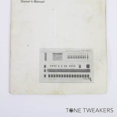 Roland TR-707 Owners Manual Instruction Book Rhythm Composer VINTAGE GEAR DEALER