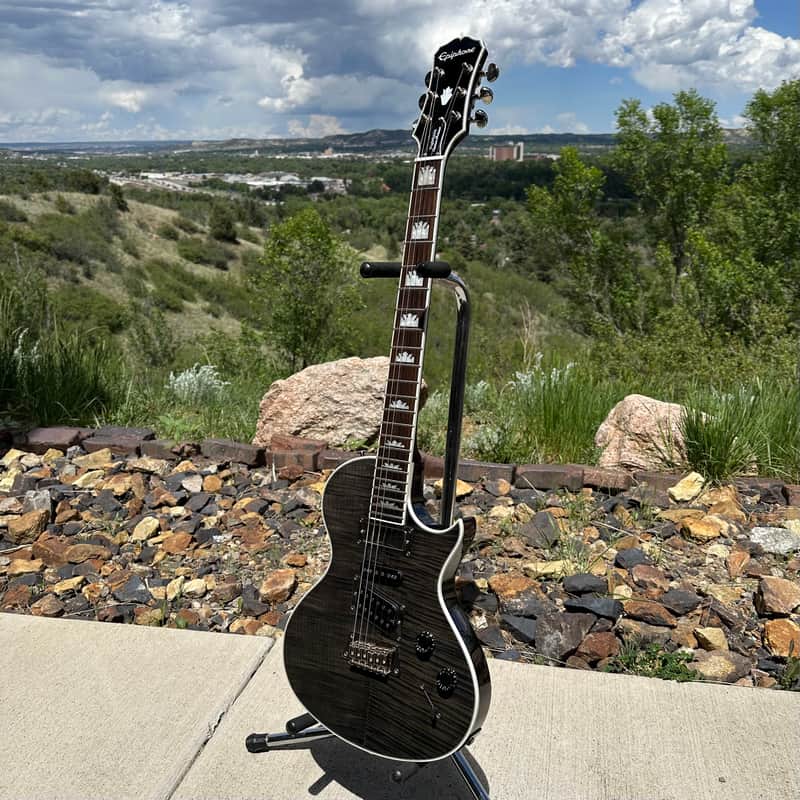 Epiphone Nighthawk Custom Reissue 2011 - Trans Black image 1