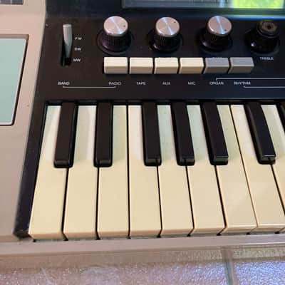 Sankei Entertainer TCH-8800 Drum Machine, Synth Keyboard, Mixer Amp, Radio, Tape Player Recorder 1978 - Tan and black plastic image 7
