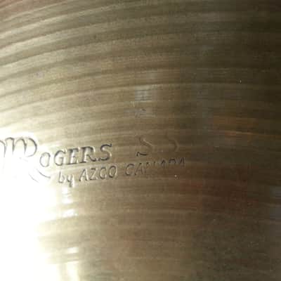 *Rogers SS 14"B20 Thin 800g Hi-Hat/Crash Cymbal Vintage 60s Zildjian Azco Canada image 2