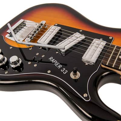 Rapier 33 Electric Guitar ~ 3 Tone Sunburst image 4