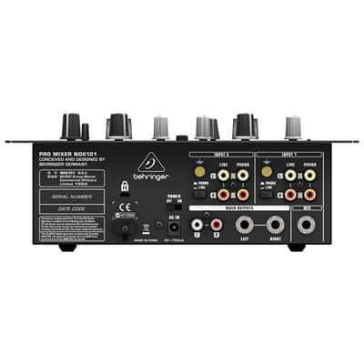 Behringer Pro Mixer NOX101 Premium 2-Channel DJ Mixer with Full VCA-Control and Ultraglide Crossfader, 10Hz-90kHz System Frequency Response image 4