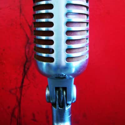 Vintage early 1950's Shure 55S dynamic cardioid microphone w extras Elvis 55 55SW 556S image 19