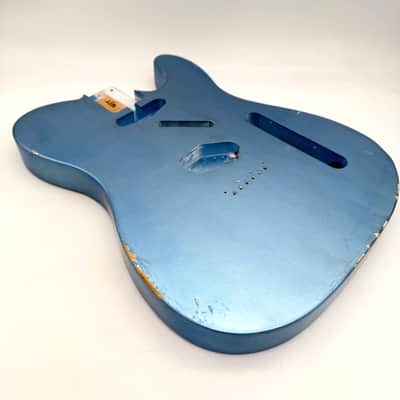 MJT Telecaster Body Alder Relic Nitro Ice Blue Metallic Light mjt6639 image 3