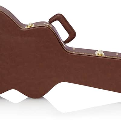 Gator Semi-Hollow Guitar Deluxe Wood Case (GW-335-BROWN) image 9