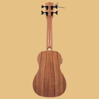 Kohola Deluxe Solid Top Acoustic Electric Ukulele Bass image 3