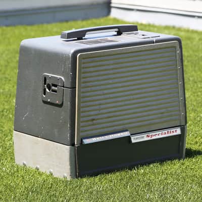 Austen Hooks Projector Amp, Rare- Vintage Filmosound 6V6 Tube Amplifier & Anvil Case, Blake Mills! image 7