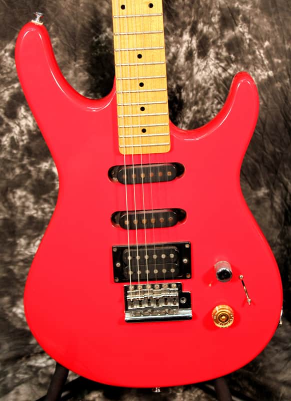 1980's Washburn G-Junior V Electric Guitar Red | Reverb