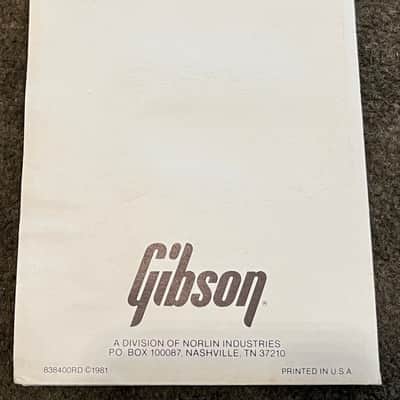 Gibson Custom Series Brochure 1980’s image 5
