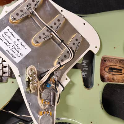 MyDream Partcaster Custom Built - Surf Green over Sunburst Izabella image 12
