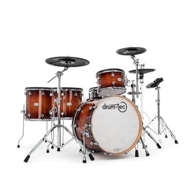 drum-tec pro 3 with Roland TD-27 - 1 up 2 down - Brown Sunburst