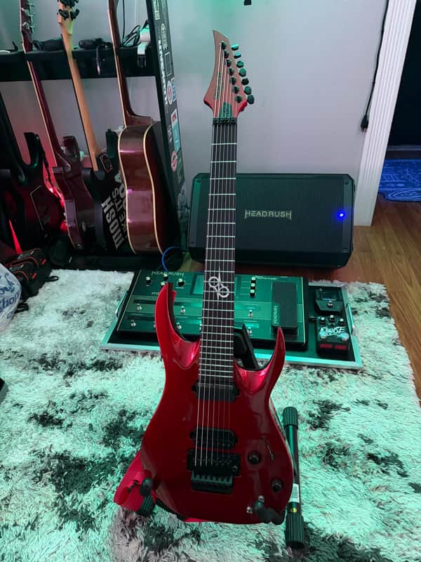 Solar Guitars A1.7FRCAR Sustainiac+ 2025 Candy Apple Red Metallic