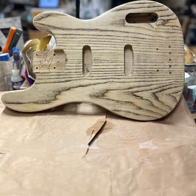 Madlad Instruments Grain Stained "Double Single" Precision Bass Semi-Gloss Finished Body (made with pride in north Texas) image 3