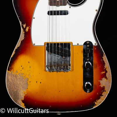 Fender Custom Shop 1960 Telecaster Custom Heavy Relic 3-Tone Sunburst (599) image 3