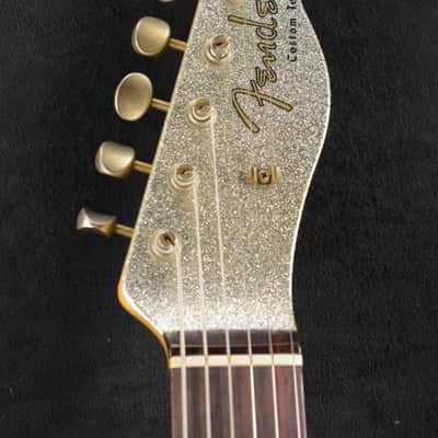Mint Fender Limited Edition CuNiFe Telecaster Custom Journeyman Relic Aged Silver Sparkle 3A Rosewood Fingerboard image 6