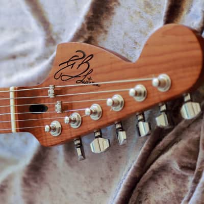 GB Liuteria Traditional Strato VegaTrem - strat style - Bog Oak image 4
