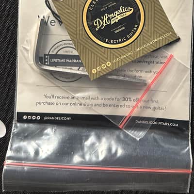 D'Angelico Premier DC Black Left Handed image 9