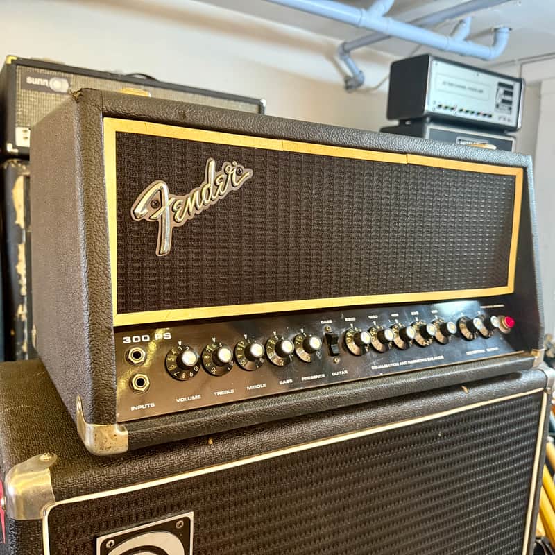 Fender 300ps bass guitar amplifier c 1969 Blackface all tube 300 watt ampeg svt killer original vintage usa 300-PS image 1