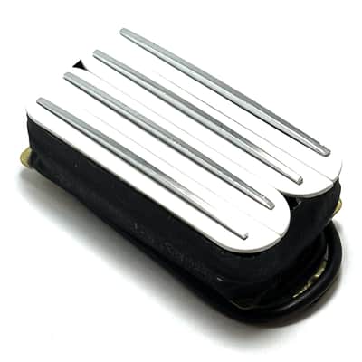 DFG Quad Rail Bridge Position Dedicated Humbucker, Hot Four Blade Passive Pickup ~ White w/ Chrome image 3