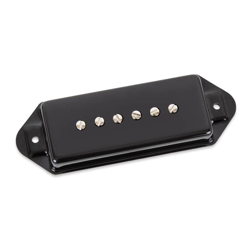 Seymour Duncan P90 Silencer Dog Ear Hot Bridge Pickup Black image 1