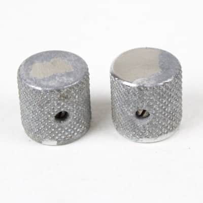 1966 Vintage Fender Precision Bass/Telecaster Aluminum Lightweight KNOBS Set PBass USA 1960s image 2