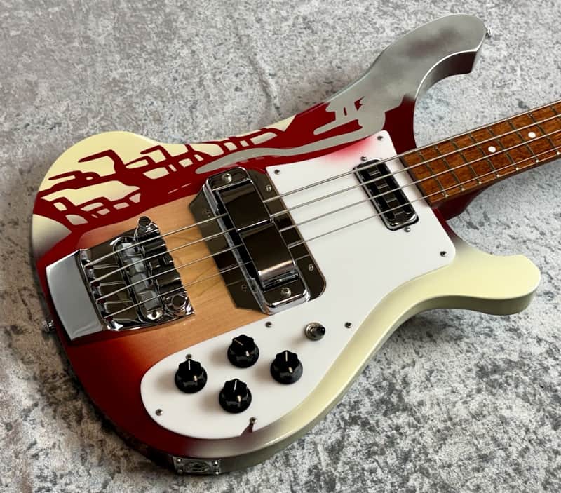 Rickenbacker 4001 C64 Mod. - Firegro "Psychedelic Paint - [4.50Kg] image 1
