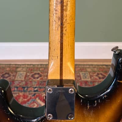 ORIGINAL 1957 Fender Stratocaster - Sunburst w/ OHSC Vintage - SEE VIDEO image 14