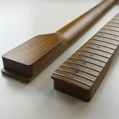 Custom Roasted Maple Wood Guitar Tele Style Neck, 22 Frets image 2