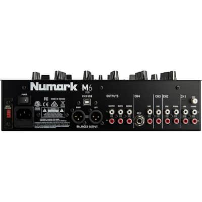 Numark - M6USB - 4-Channel Pro DJ Mixer w/ USB Interface - Black image 3