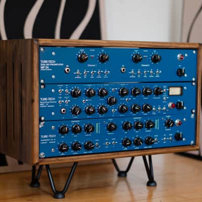 Tube-Tech MEC 1A + MP 2A + LCA 2B Dual Channel Tube VCA Compressor + Rack imagen 1