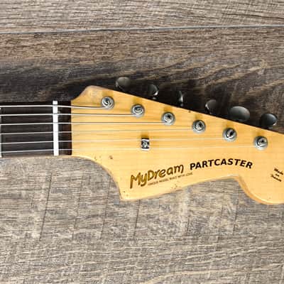 MyDream Partcaster Custom Built - Baryton JM Aged White Over Sunburst Asyllum image 7