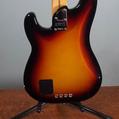 Fender American Ultra II Precision Bass, Maple Fingerboard, Ultraburst w/ Deluxe Molded Case - Open Box image 4