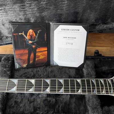Gibson Custom Shop Dave Mustaine Signature Flying V EXP 2022 - Ebony VOS image 10