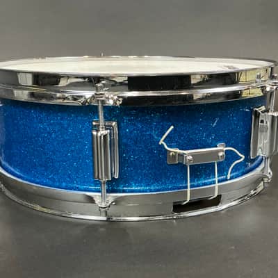Rogers Luxor Blue Sparkle 6 Lug Snare Drum 5x14 image 9