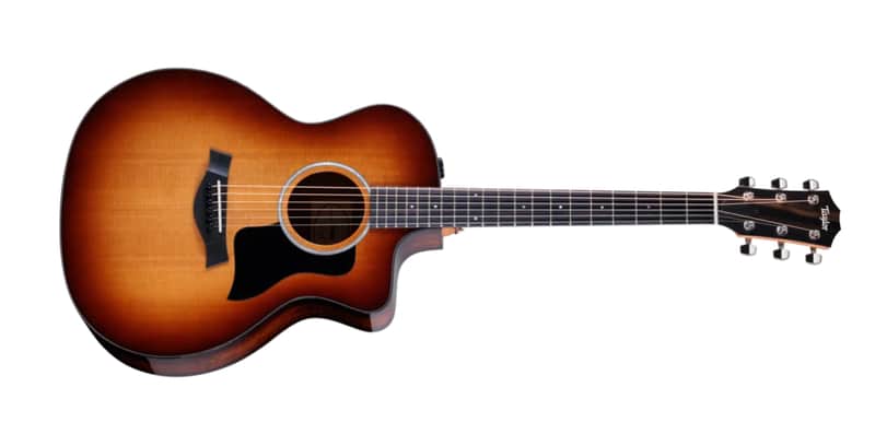 Taylor 214ce-K SB Plus Shaded Edge Burst Acoustic Electric, Neo-Tropical Mahogany Neck with AeroCase image 1