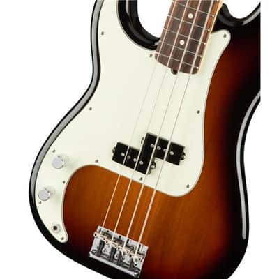 Fender American Professional Left-Handed Precision Bass Guitar, Rosewood Fingerboard, 3-Color Sunburst image 5