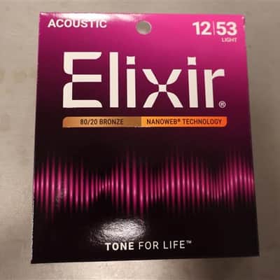 Elixir 11052 Acoustic Bronze 012 - 053 String set image 1