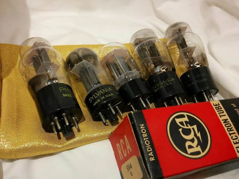 RCA GE etc. 1 (ONE) 5V4G tNOS Balanced Rectifier Vintage Vacuum Tube AT1000 tested 1936 - 1960 image 1