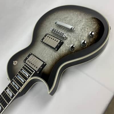 ESP Eclipse Custom Silver Liquid Metal Burst LEFT HANDED Electric Guitar LH + Hard Case MIJ - NEW - IN STOCK image 2