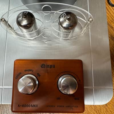 Qinpu A-6000 MKII Hybrid Tube Integrated Amp Wood Faceplate image 4