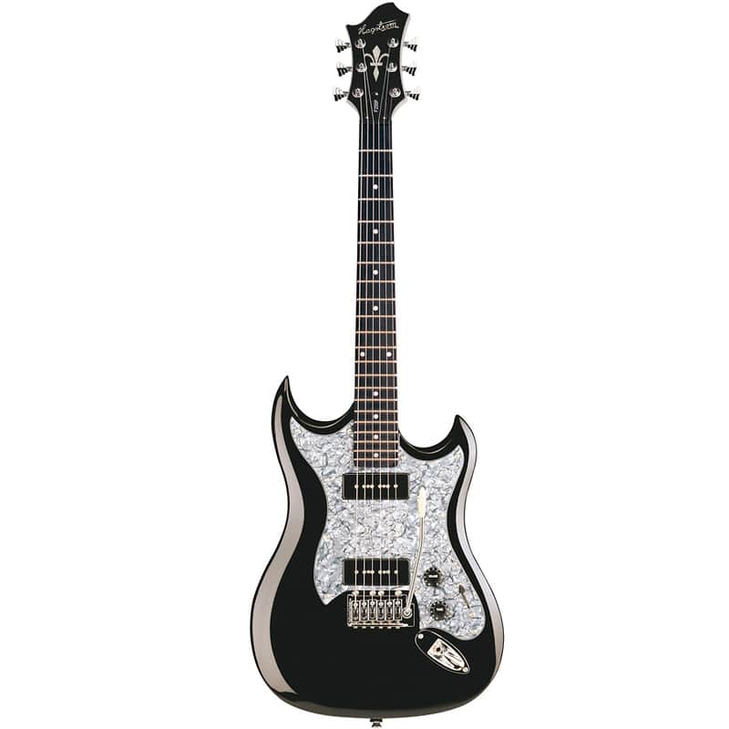 ギター Hagstrom F-200P Hagstrom F200P Timeless Black 6-string Solid Body Electric Guitar