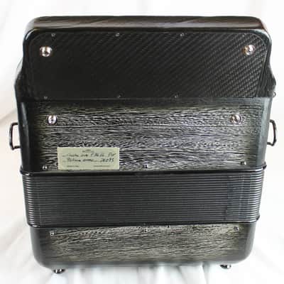 NEW Antique Silver Beltuna "Azteca" Cuadro Vivo Diatonic Button Accordion LMM 34 12 FBbEb Fa image 7